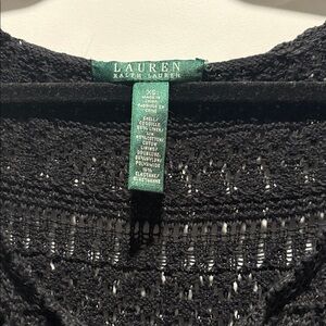 Ralph Lauren Black crochet Tank Top
XS